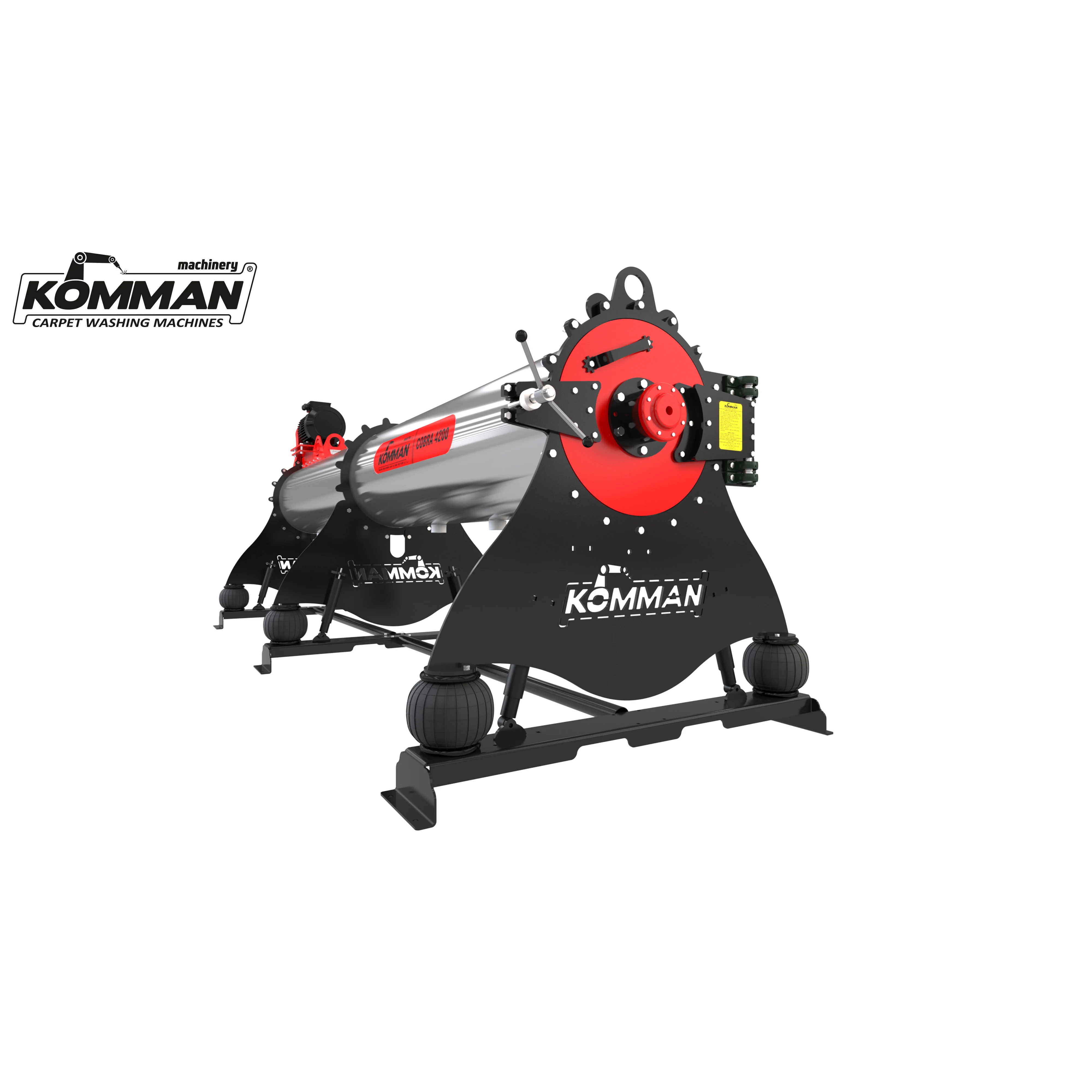 Industrial Carpet/Rug Wringing Machine -Automatic rug cleaner Length:4.20 m. - Inner drum caliber: 42mm