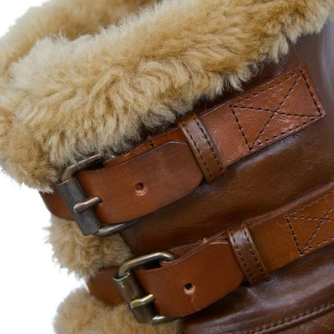 NEW Best Winter Brown Faux Suede Leather Jacket For Men Fur Collar Man Vintage Thick Shearling Leather Bomber Jacket Lining Mens