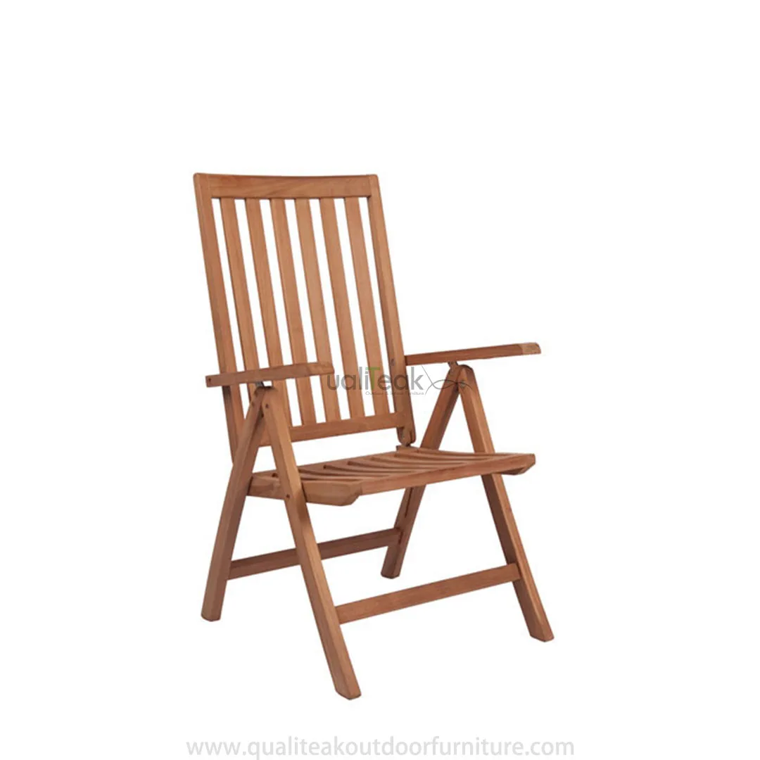 Teak Outdoor 5 Position Dorset Garden Chair Swimming Pool Seating