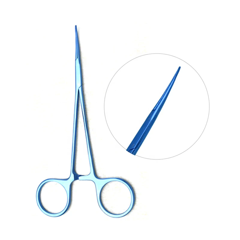 
Ophthalmic Surgical Instruments Titanium 12.5cm Halsted Forceps Needle Holder Forceps 