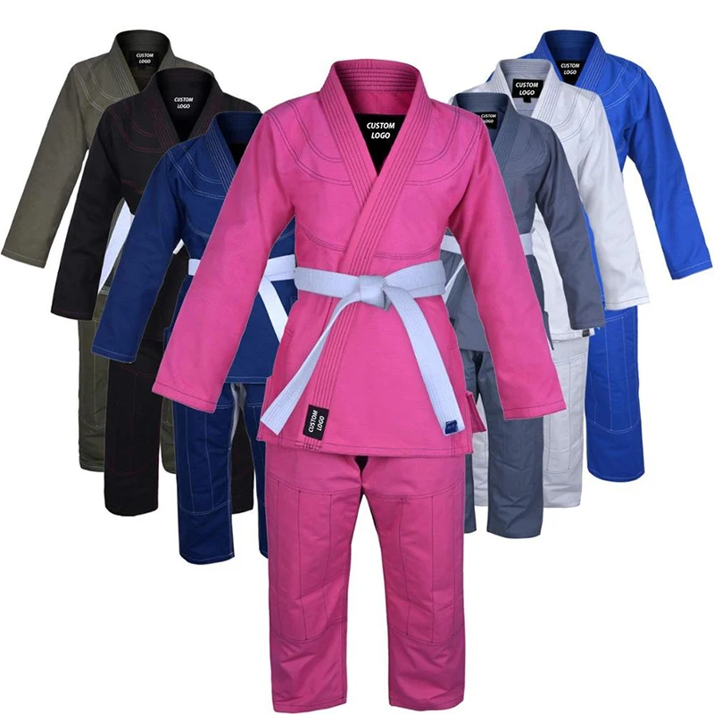 
OEM Wholesale Custom Design Pearl Weave High Quality Bjj GiBrazilian Jiu-Jitsu GI Traditional White Taekwondo Uniform 