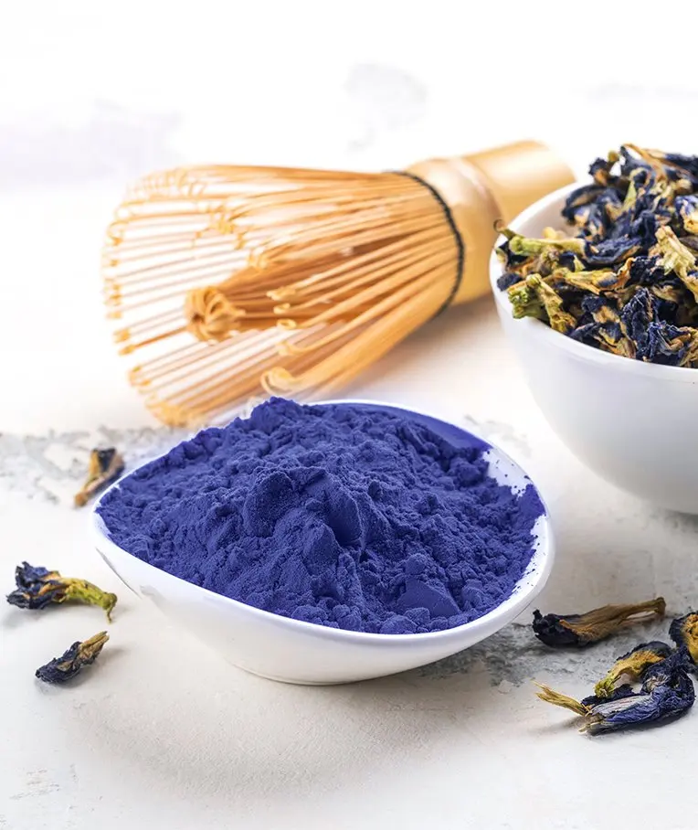 Organic Butterfly Pea Tea Extract Powders Fine Ground From Thailand Premium Grade Best Seller