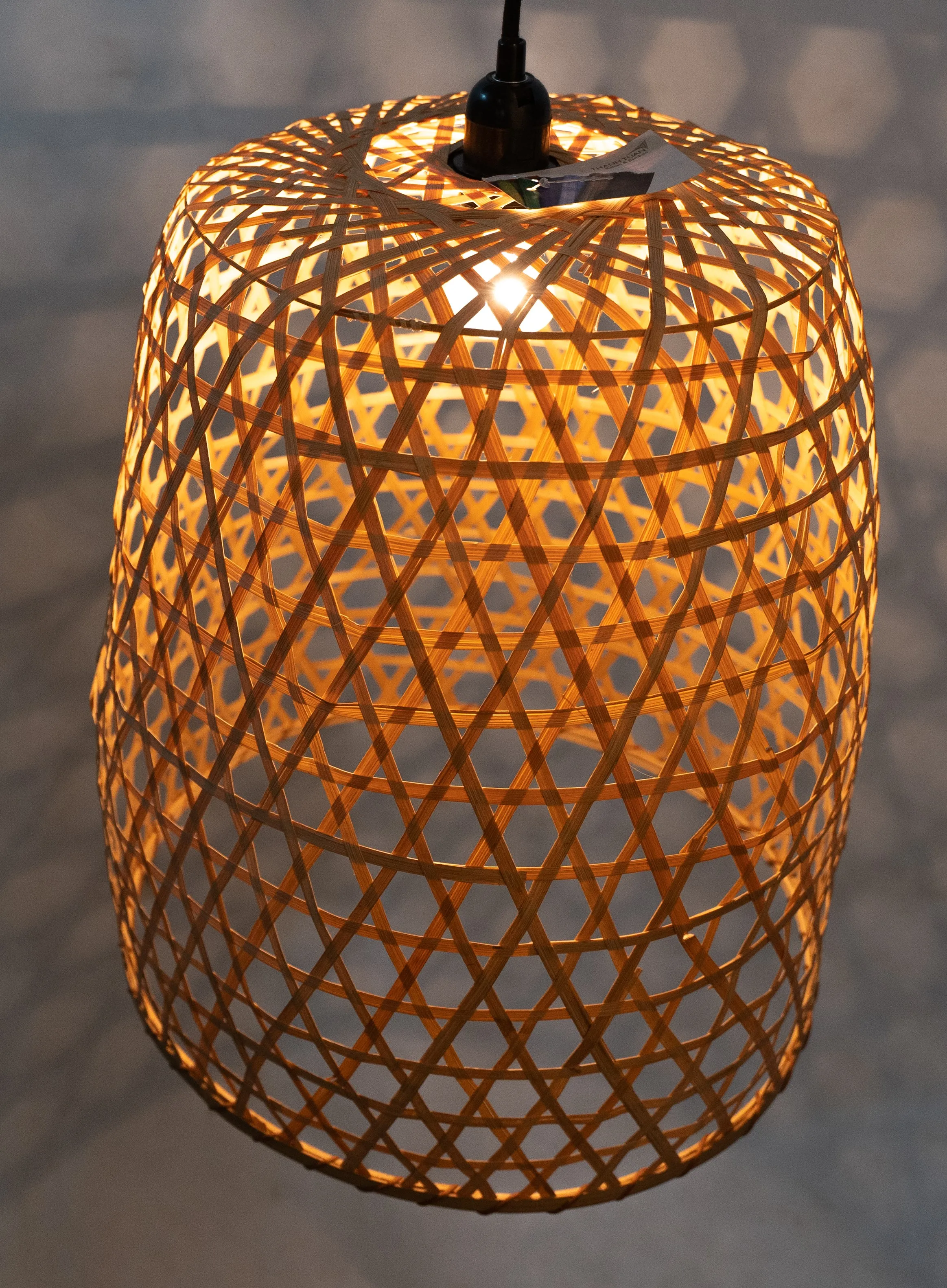 Renel New Design Country Village Natural Bamboo Hanging Lampshade For Lamp Made In Vietnam