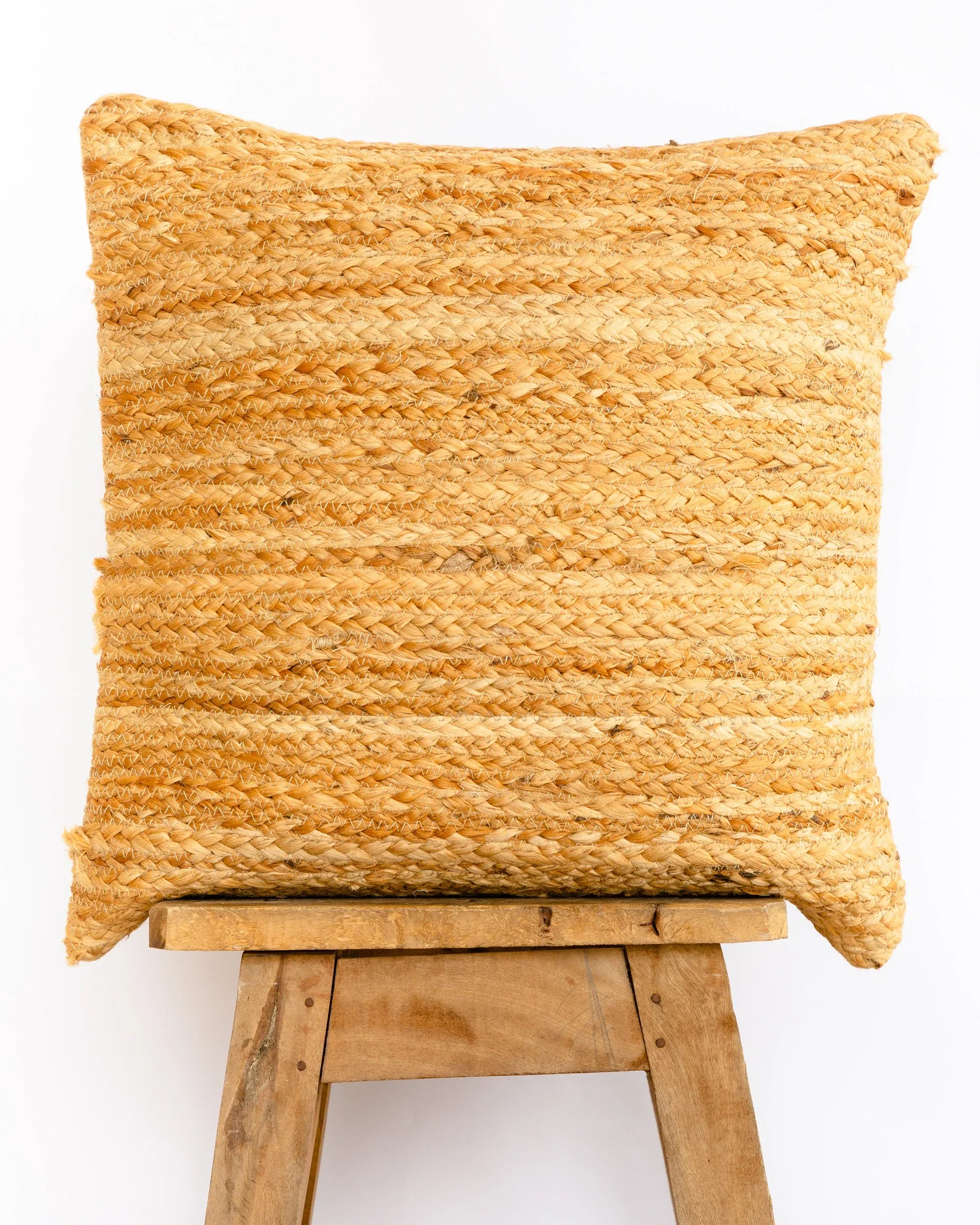 Bohemian Cushion Shams Boho Pillow Case Indian Pillow Covers Jute Braided Cushion Cover Natural jute Rug Pillow Couch