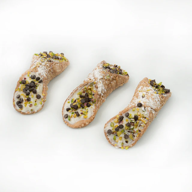 Natural Sicilian cannoli with ricotta cheese kit 200pcs mini for export