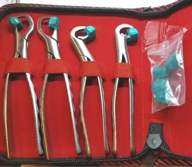 
Dental physics extraction forceps Medical high quality 4 pcs set dental extractions surgical instruments Adults/students 