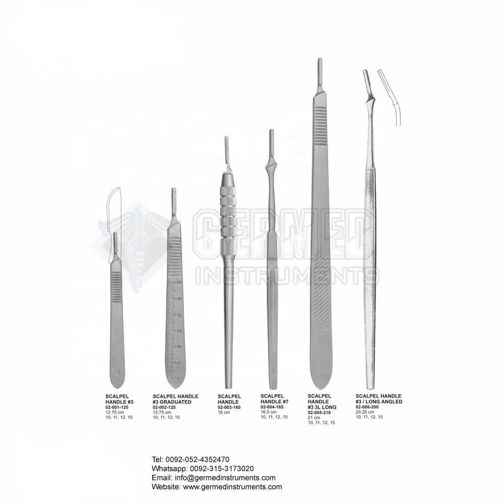 Scalpel Handle With Scale / Scalpel Handle #3 / Stainless Steel Scalpel Handle No 4 By Germed Enterprises