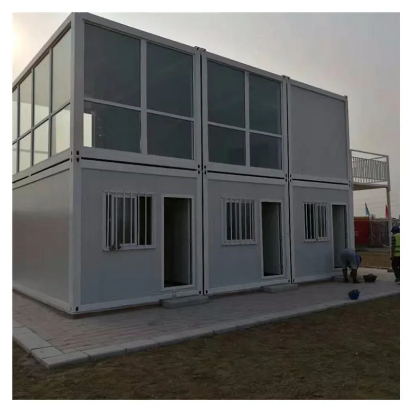Бунгало с одной спальной откидной наружной металлической конструкцией для офиса 20 футов роскошный контейнер помещения
