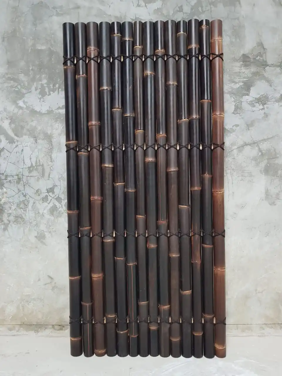 Black Bamboo Fence by panelindo