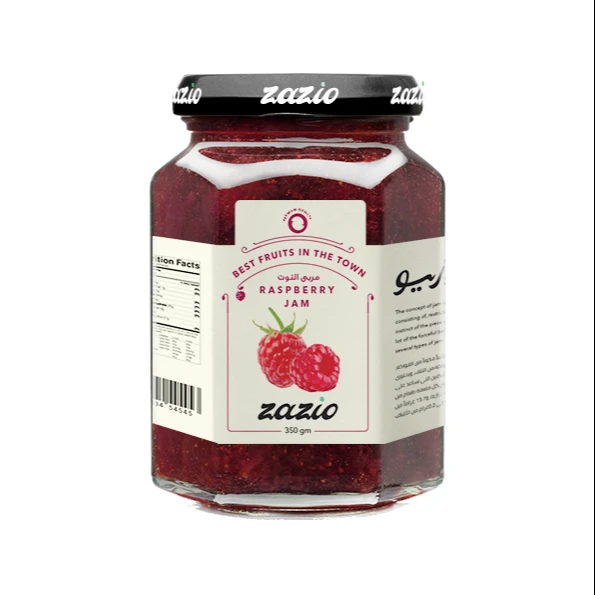 Малиновый гексагональный Джем 340 г Zazio