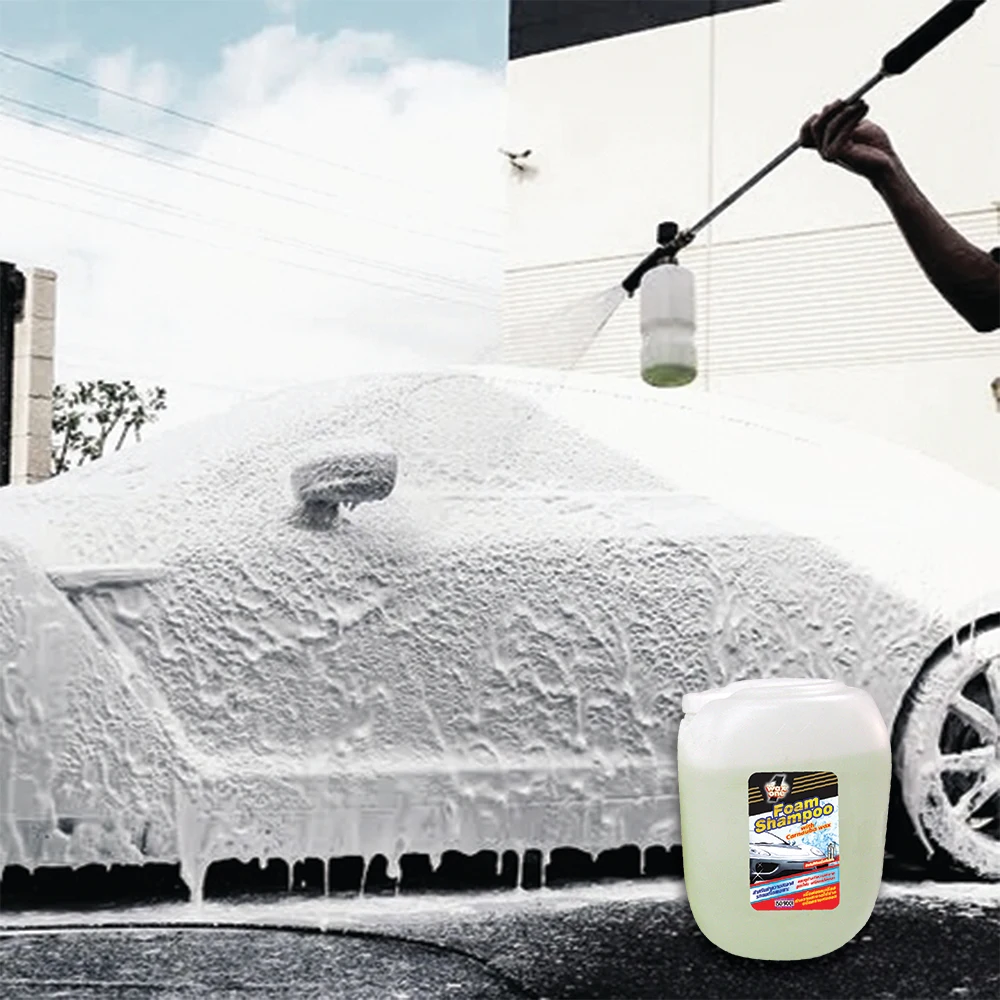No.1 Car Care in Thailand Factory Price of WaxOne High Foaming Car Wash Shampoo Suitable for Car Foam Machine 3.8 Liter Big Size