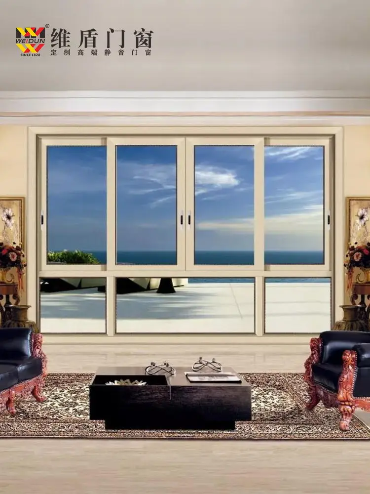 Chinese Factory Heat-insulation Affordable Bridge-broken glass aluminum frame casement window