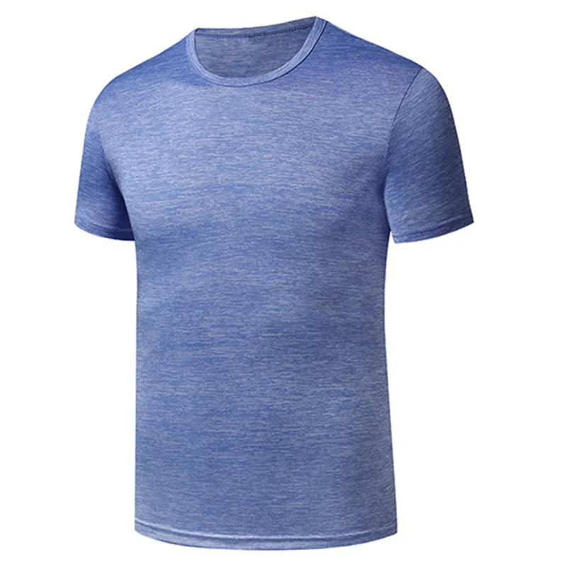 
 Оптовая продажа на заказ футболка логотип Мягкая футболка для мужчин 50% полиэстер 50% хлопок 160gsm мужские tri смесь Футболка  