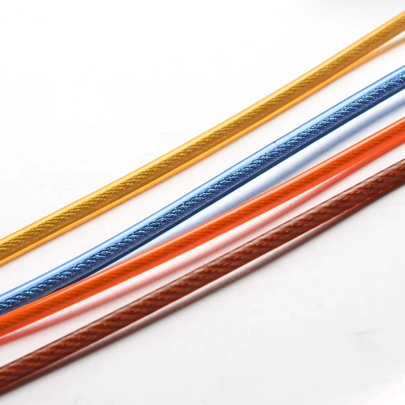 Customized Colorful Plastic Steel Wire Outdoor Roller Blind Cable With Coating