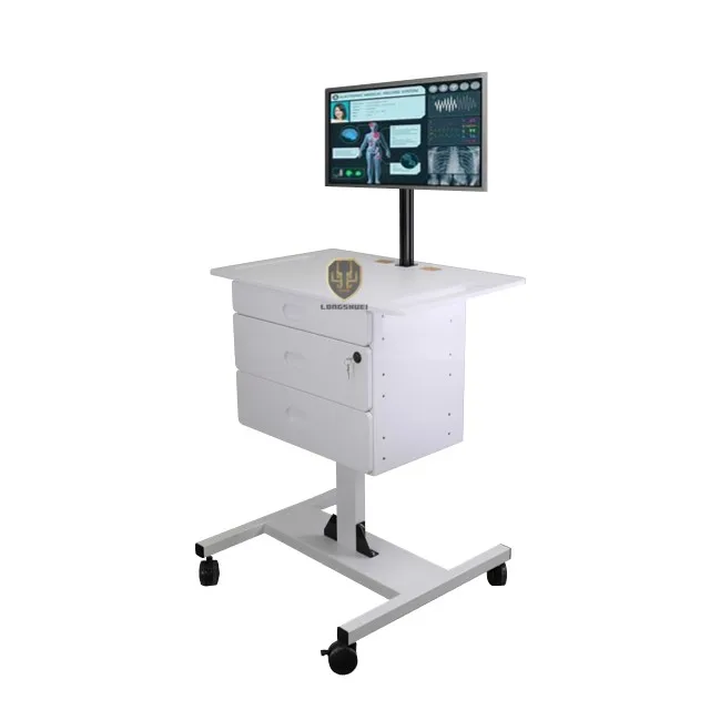 hospital computer desk cart