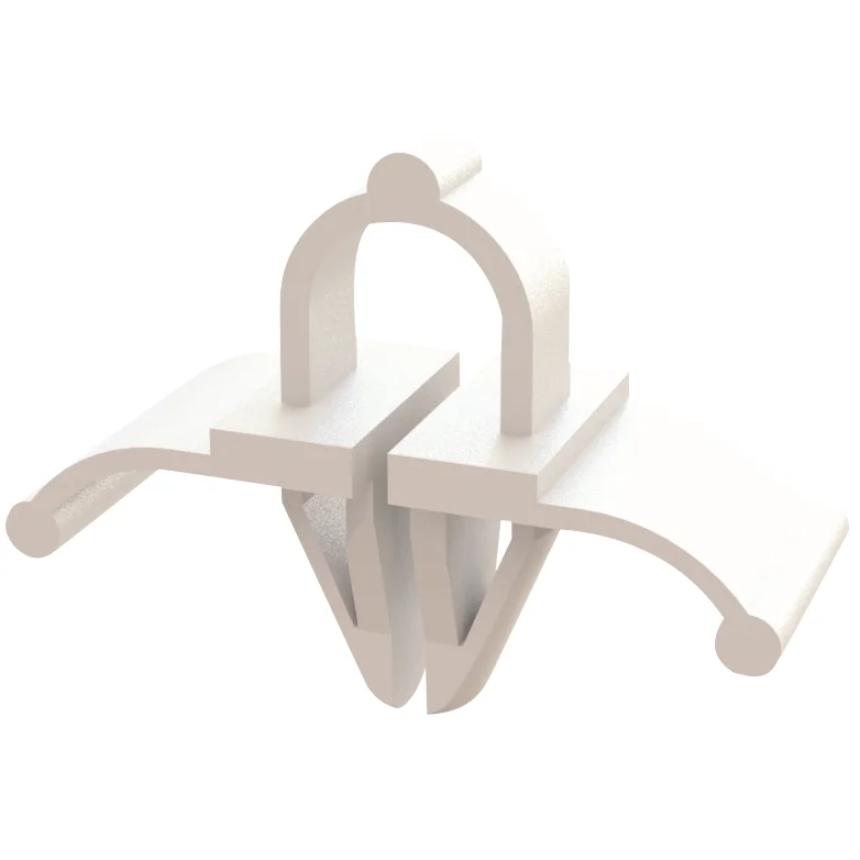 
Natural Nylon 6/6 Cable Clamp Split Routing Clips with Push In Mounting 