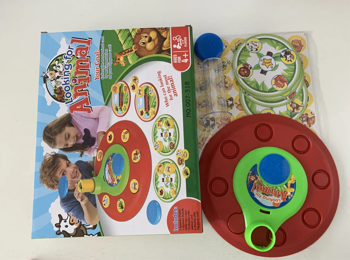 YIWU ALLAHINE Preschool Multiplayer Desktop Games Rotating Board Game Funny Snack Attack Looking Animal Game