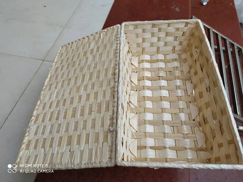 Open Weave Round Bamboo Basket - Bamboo Basket Gift Box Food Basket Mooncake