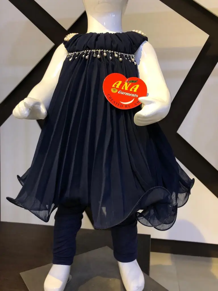 New 2022 collection of Jhabla dress   Princess Dress Baby Girls Blouse Strap Blouse with Skirt Kids Clothes
