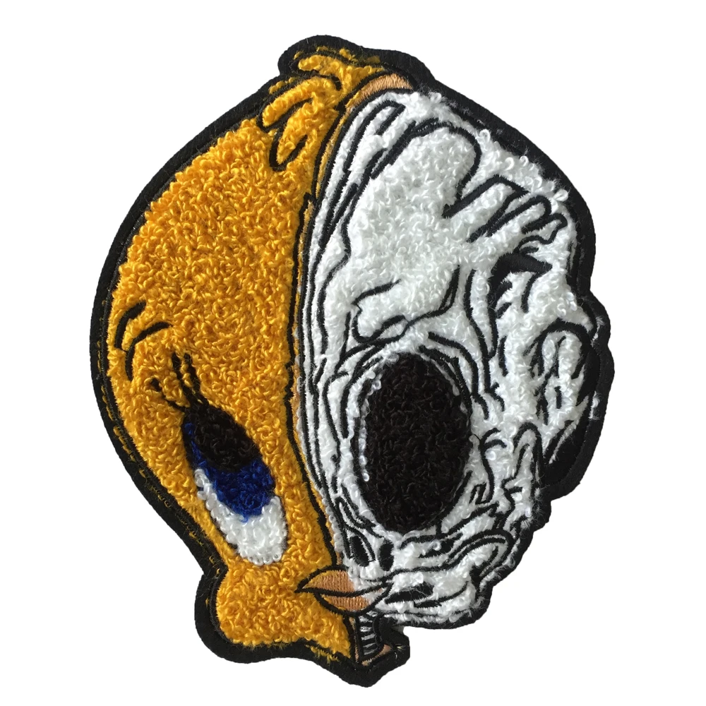 Оптовая продажа нашивки из синели с животными на подкладке под заказ для толстовки