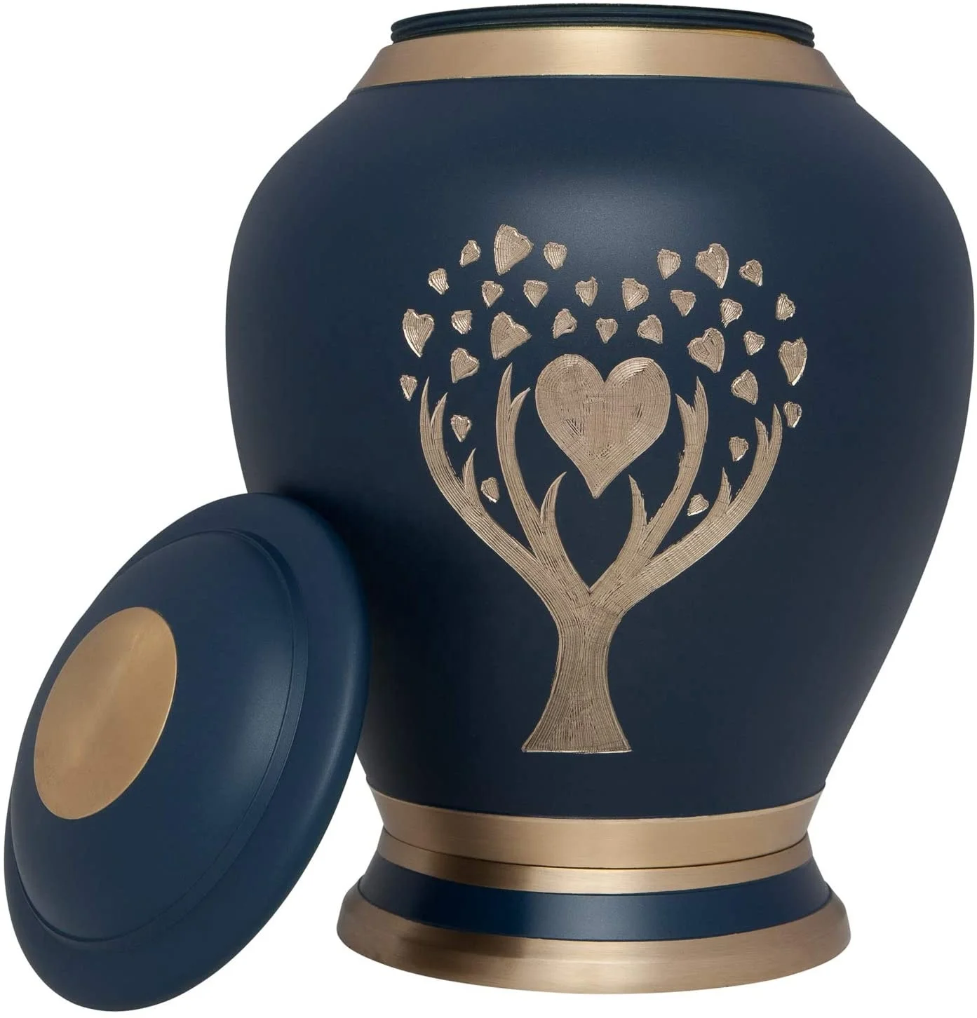 Manaal Enterprises Human Dignity Brass Metal Adult Cremation Urn for Human Ashes /Adult Urn for ashes URN1