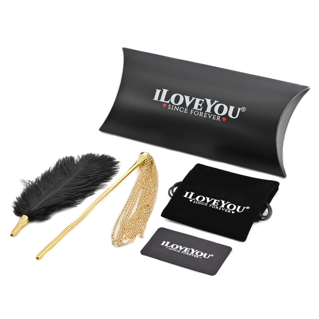 
Kinky Feather Tickler & Chain Whip Set Sex Toy Adult Toy Bondage BDSM Restraints Leather Wrist Cuff Ankle Cuff Collar Blindfold 