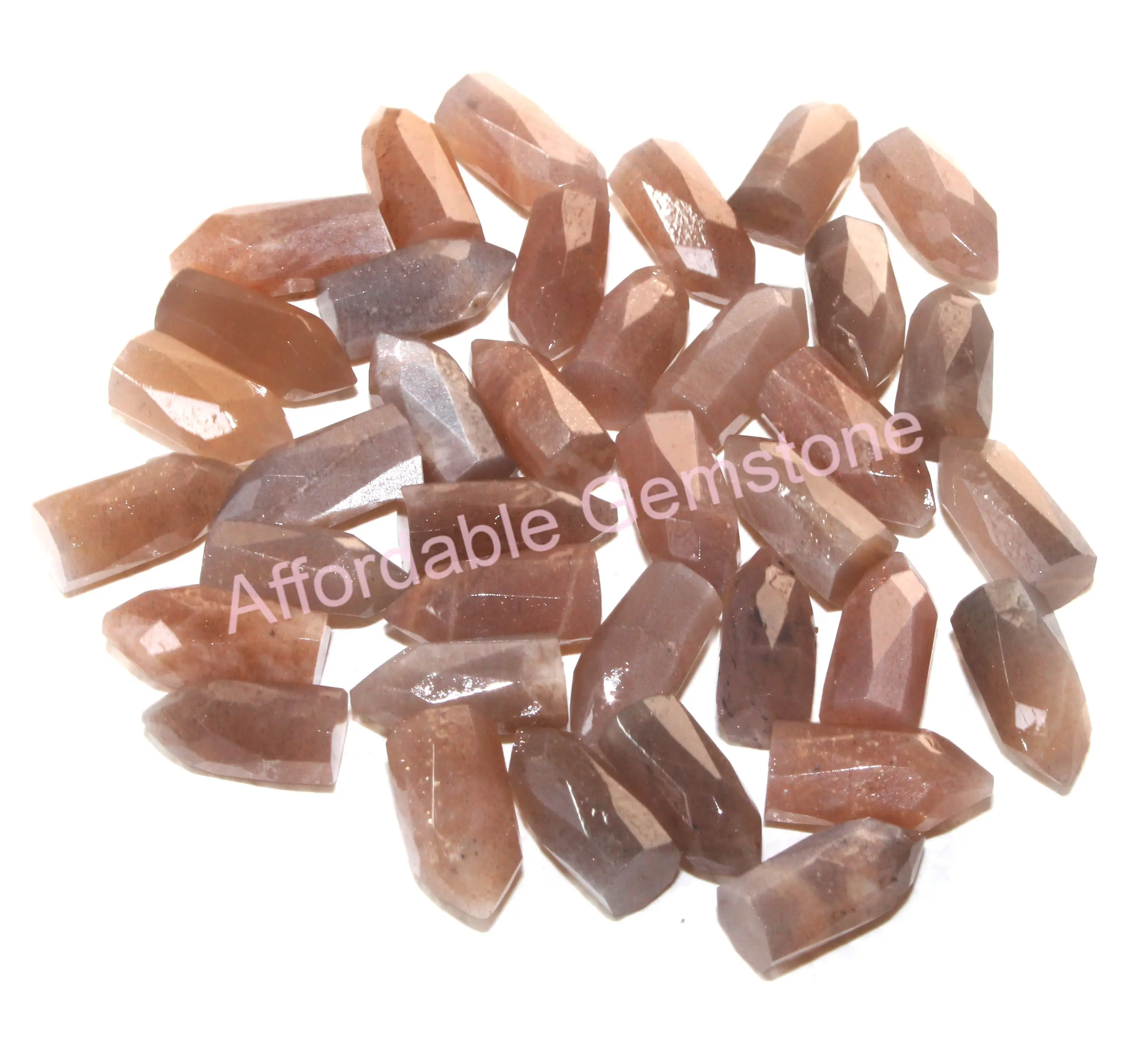 Натуральный карандаш в форме шоколада камни лунного камня сверху просверленные драгоценные ограненные изготовление ювелирных изделий драгоценный камень высокого качества