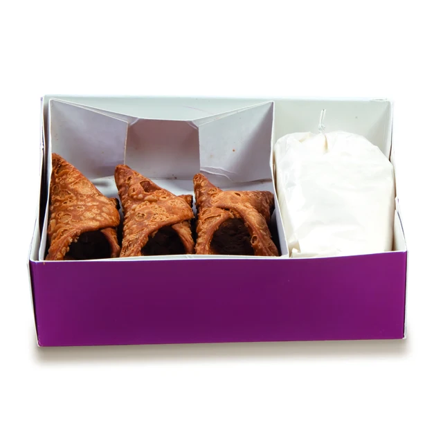 Traditional italian sweet sicilian cannoli with ricotta cream  kit 3pcs big for export