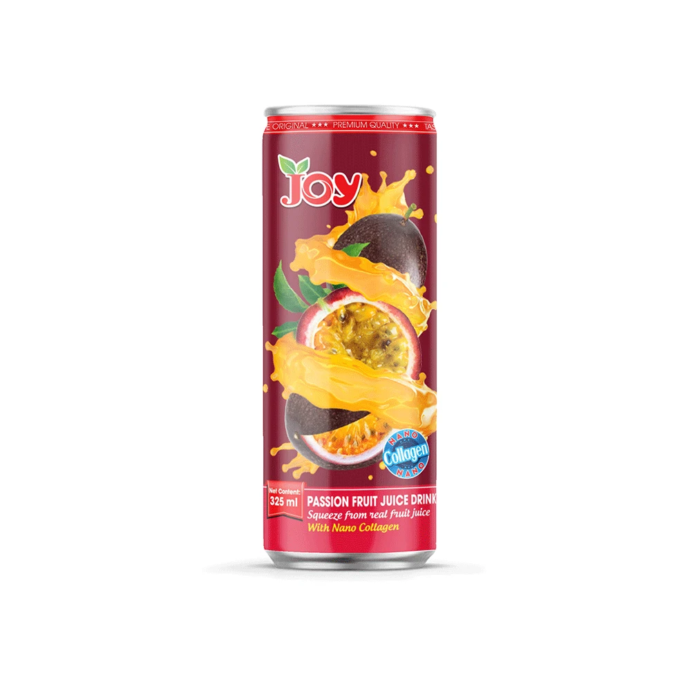  JOY Drink Консервированный Напиток 325 мл страстного сока с наноколлагеном фруктовый сок фабрика выдавливаемый от настоящего