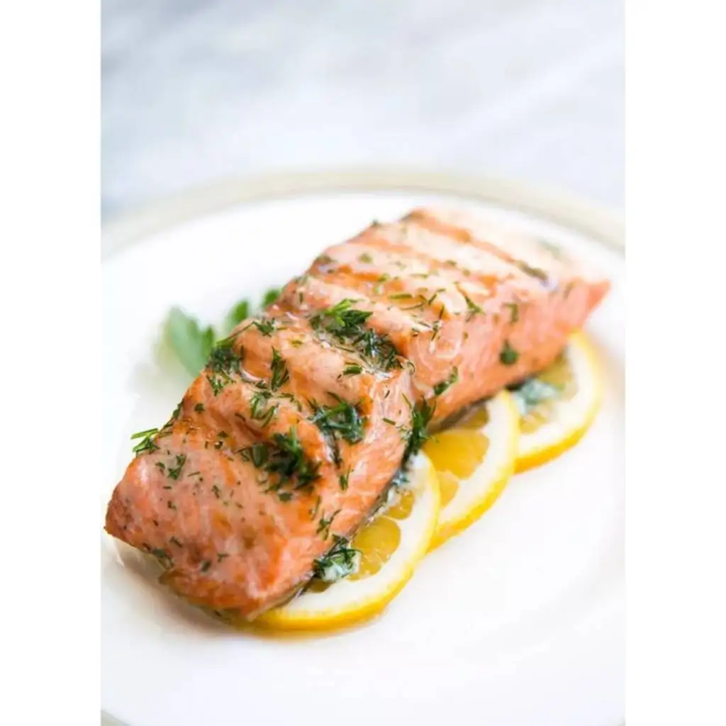 Frozen Salmon Fish Marinade Lemon Dill 90G Premium Quality Frozen Food Ready to Cook Product and Easy Cooking