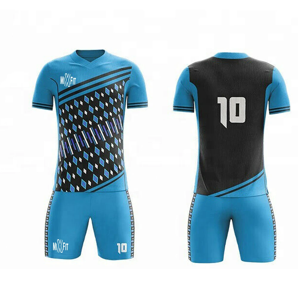 Custom Logo Football Clothes Design Men Soccer Wear Cheapest Soccer Jersey for Team Latest Technologies in Printing Sportswear