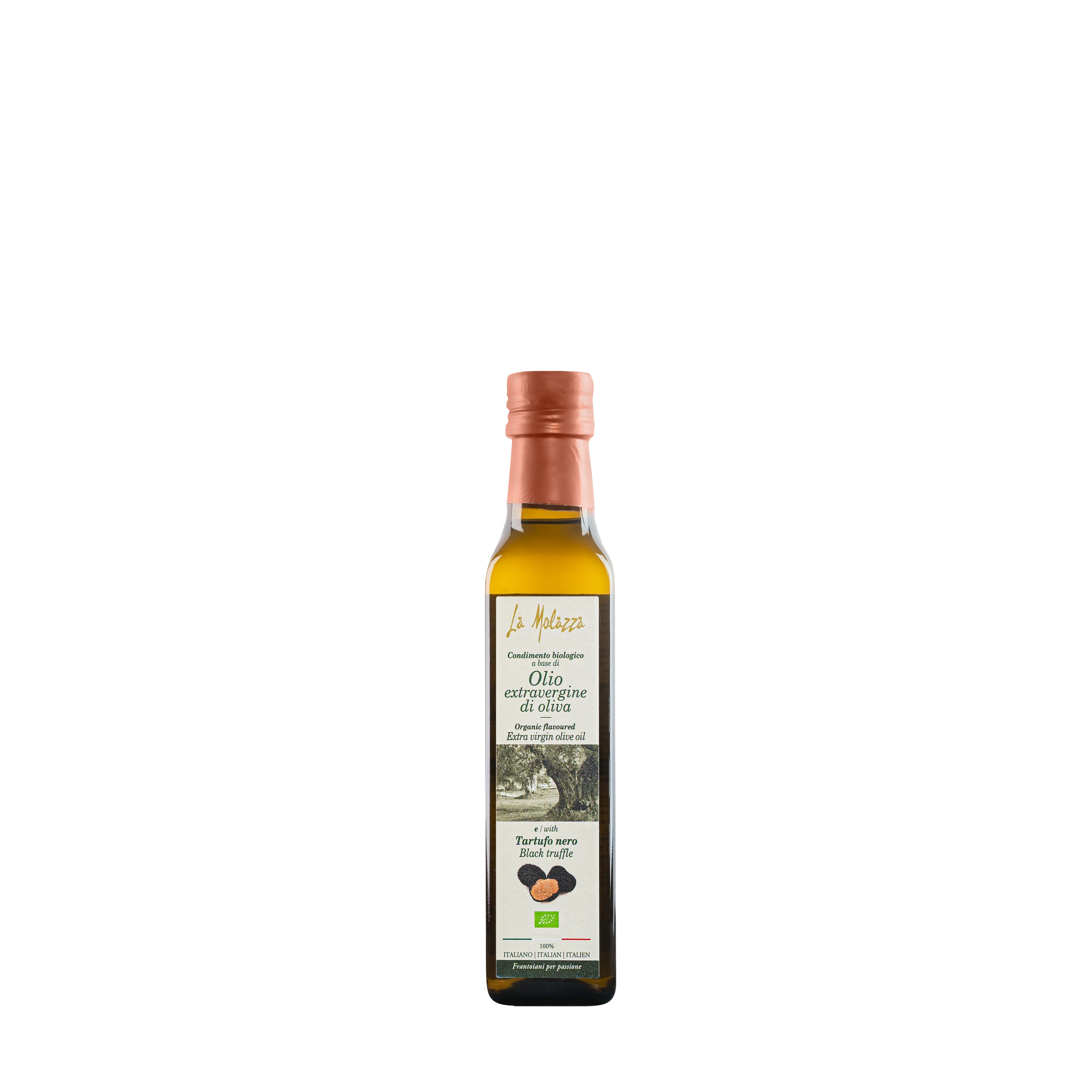  100% итальянская органическое оливковое масло Экстра вирджин 0.25L со вкусовыми добавками с натуральным черным трюфели пищевых и здоровый