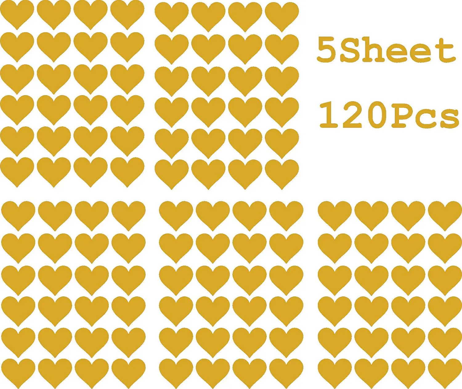 Best Quality - Heart Stickers Wall Decals Nursery - Star for Boys and Girls for Kids Room Home Decoration  Self Adhesive