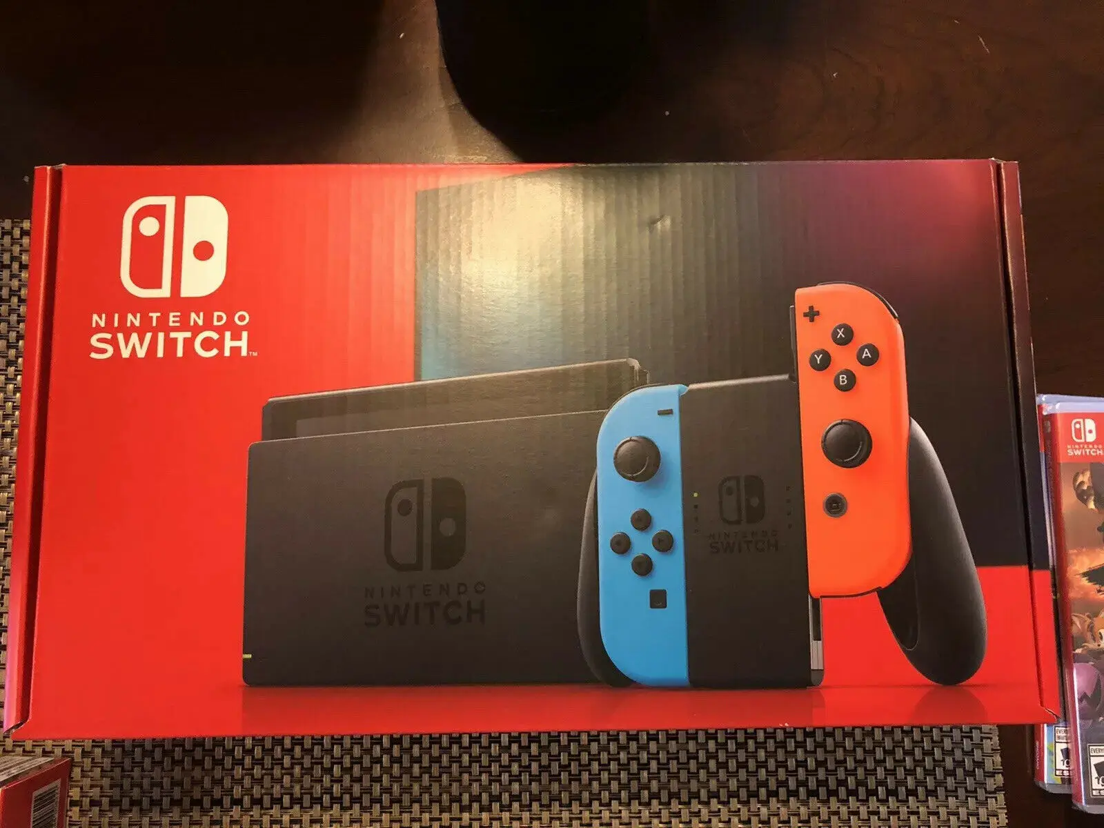 Authentic Nintendos Switch 32GB Console with Neon Blue and Neon Red Joy-Con