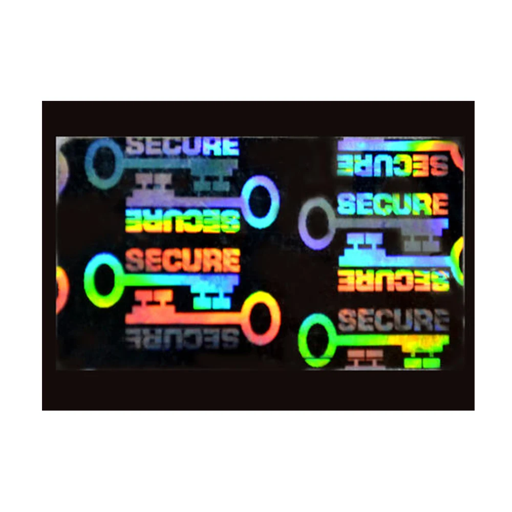 100% Temper Evident Secure Key Tamper Evident Hologram labels