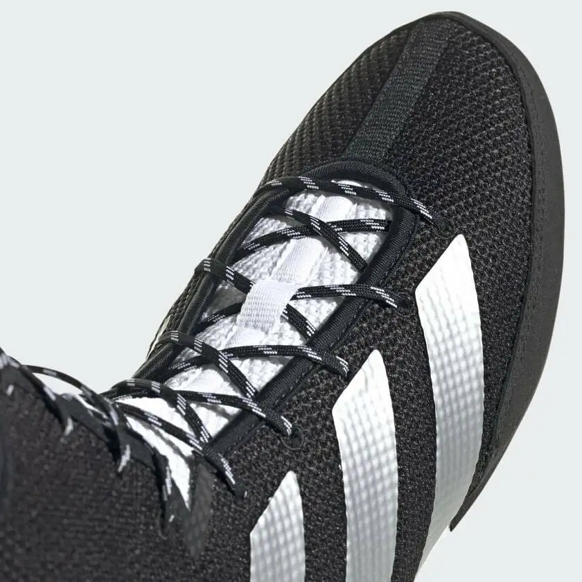 New Style Genuine Leather Combat Black Color Custom Logo Design Boxing Shoes