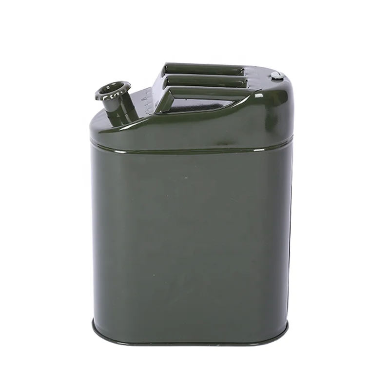 5 Gallon 20L Gas Jerry Can Fuel Steel Tank Green