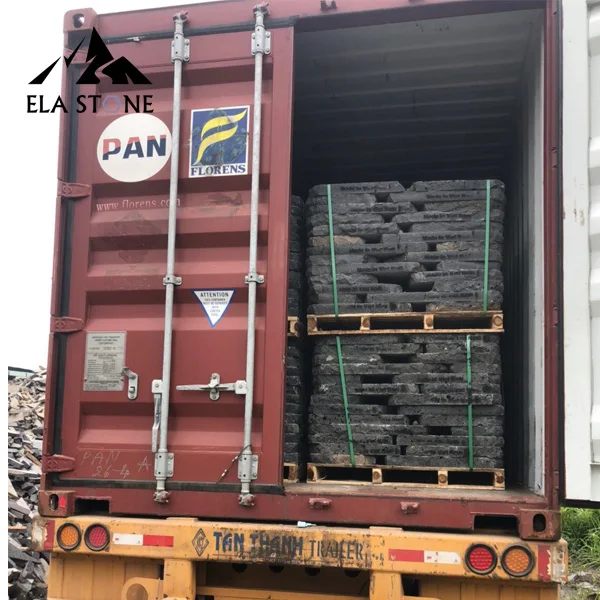 Черный базальтовый камень из Вьетнама-Горячая Распродажа натуральный черный новый гранитный камень G684