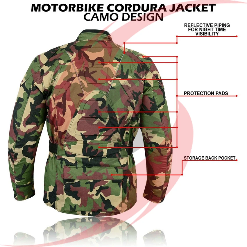 Индивидуальная мотоциклетная гоночная куртка текстильная Cordura