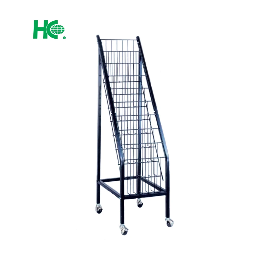 Metal magazine rack