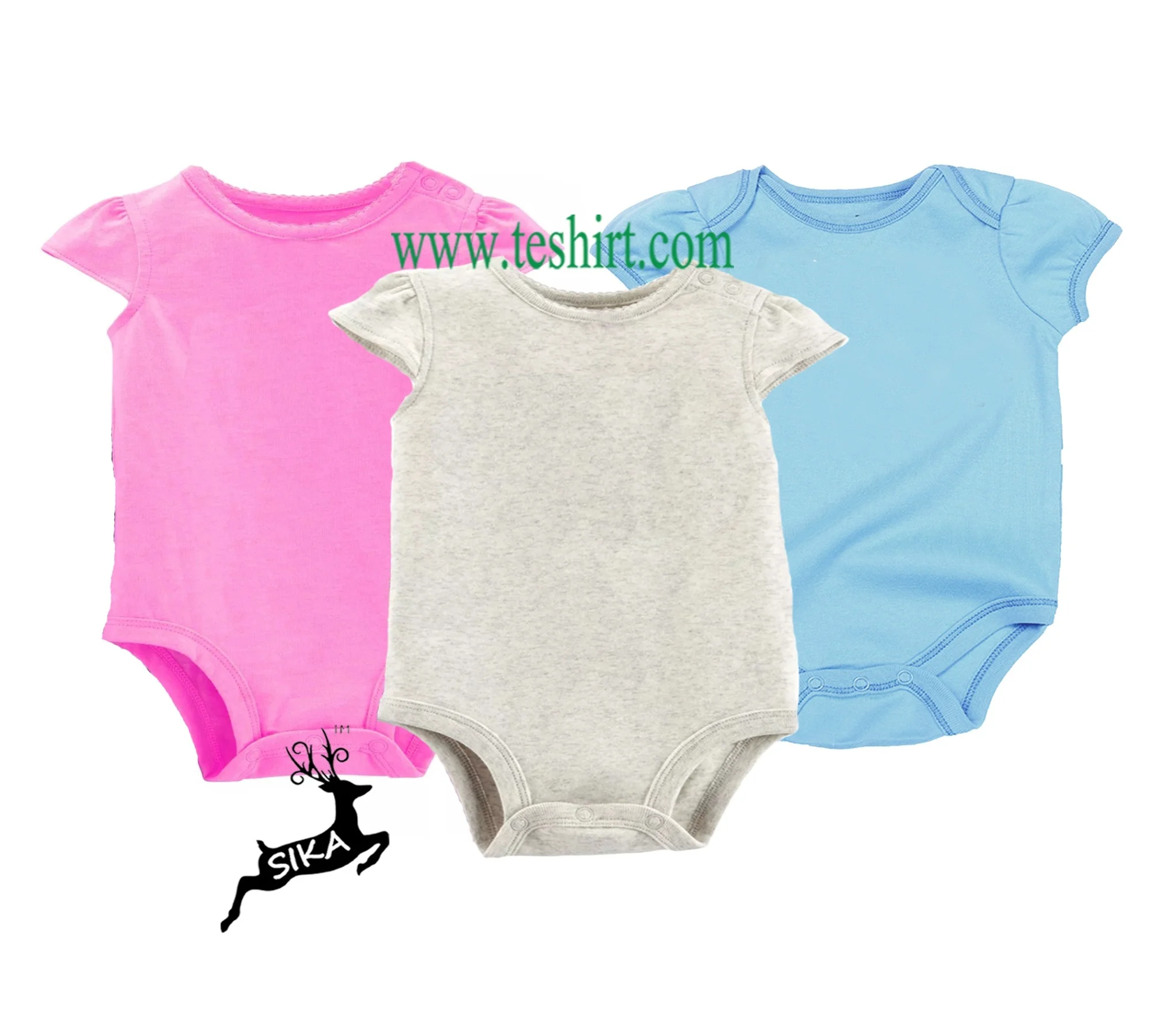 Baby Romper 2019 beautiful long sleeve plain baby onesie/ropa de bebes/snap crotch baby romper cotton 5 pcs set jumpsuit