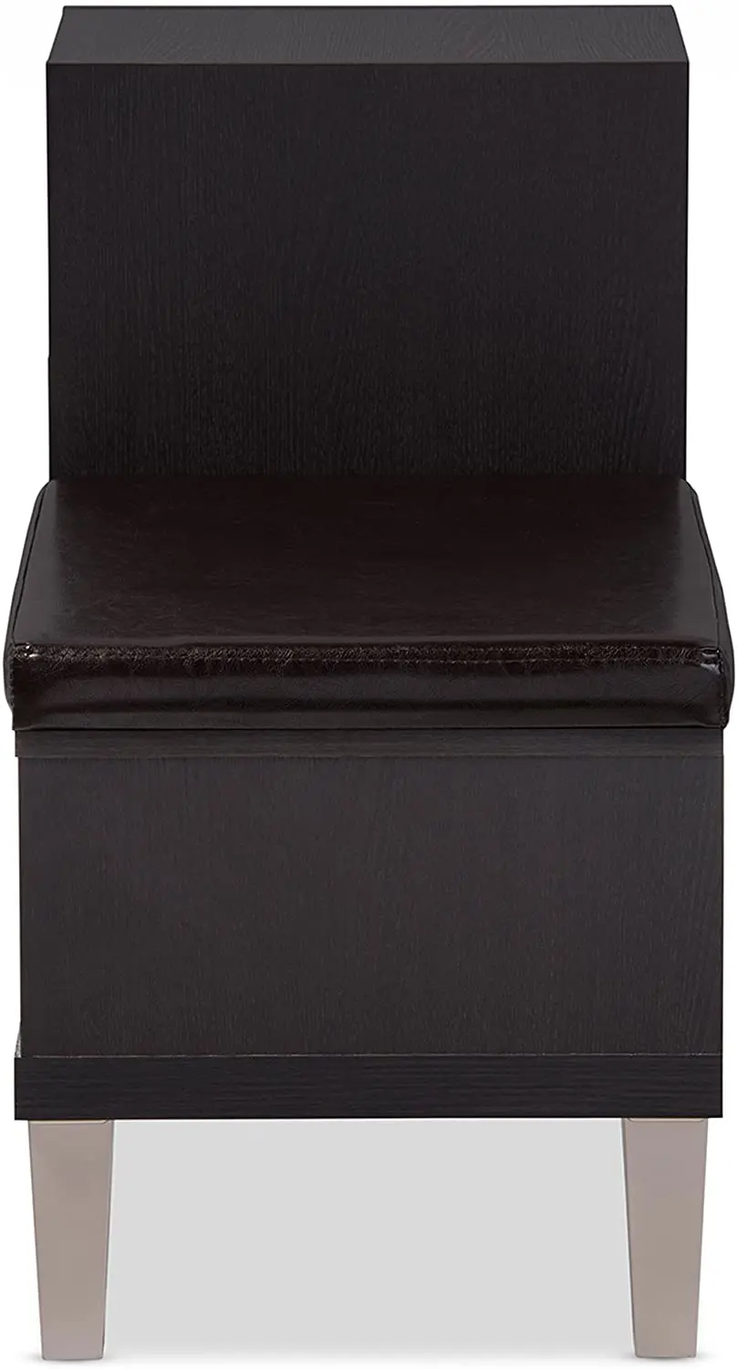 Modern Contemporary Wood 3 Drawer Shoe Storage