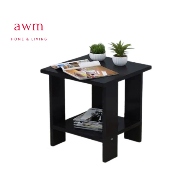 Дизайнерский черный боковой столик OEM из Малайзии, современный стилист, простой многоцелевой боковой столик для спальни, гостиной и семейного зала