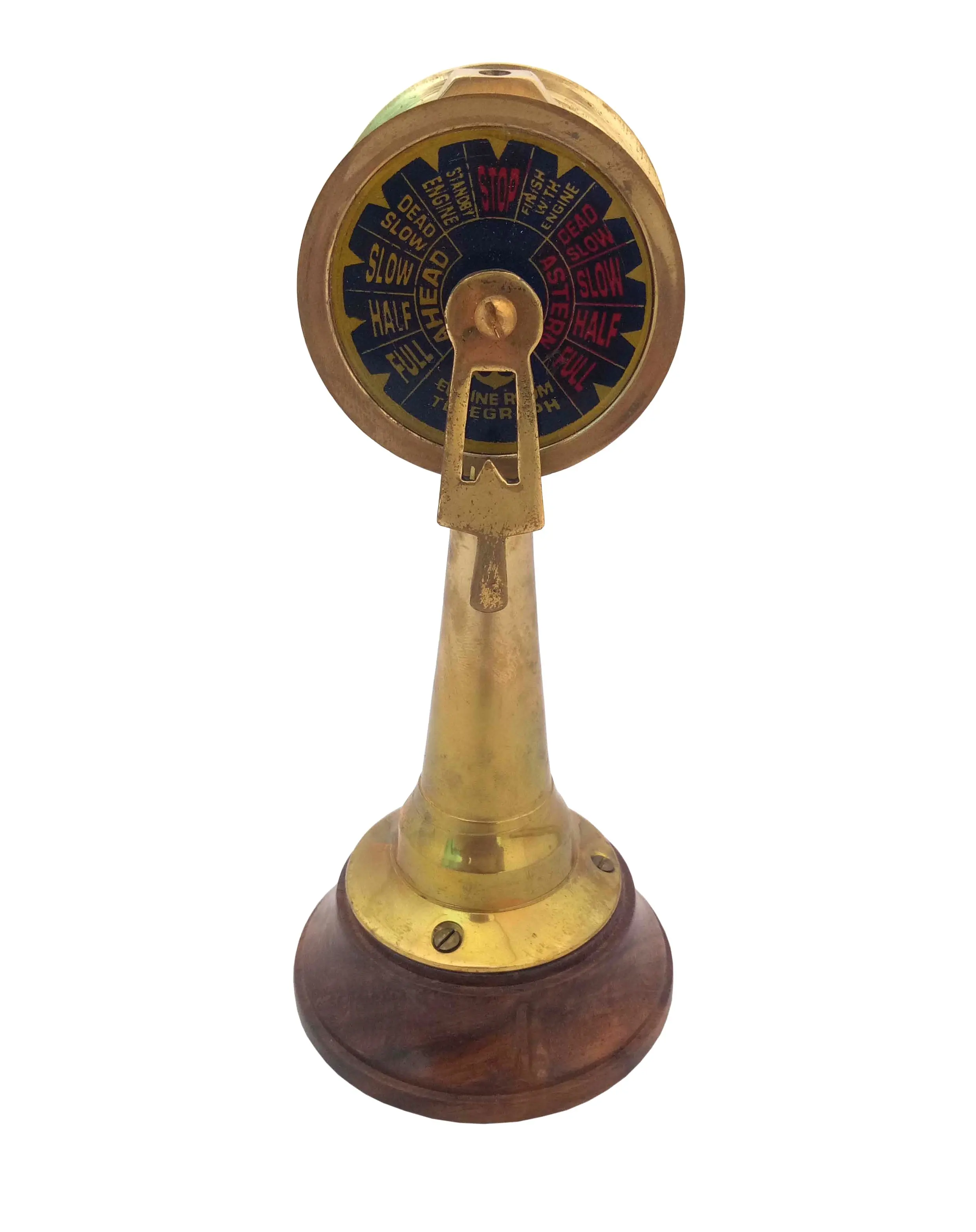 6.5 Inch Brass Vintage Ship Engine Telegraph Nautical Decorative Telegraph Made Customized Telegraph Standard Brass USA 1 Pc T/T