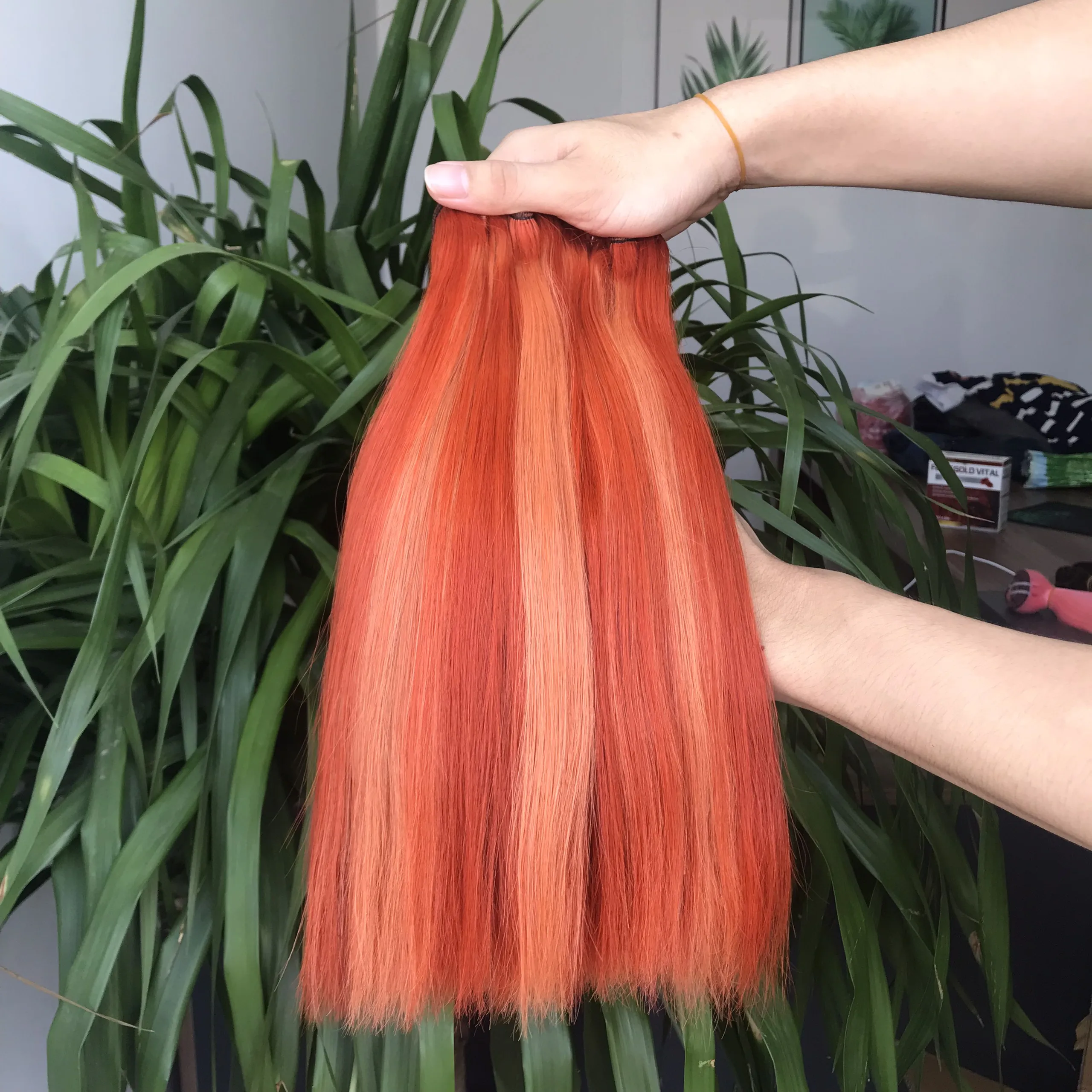 Вьетнамские необработанные натуральные волосы с выравненной кутикулой хайлайтер цветные прямые человеческие высококачественные пучки волос класса 12 А