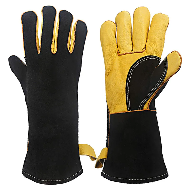 
Welding Gloves 2020 Hot Selling Best Quality Cost-effective Products Leather Construction/heat Resistant Gloves/fireplace Gloves 