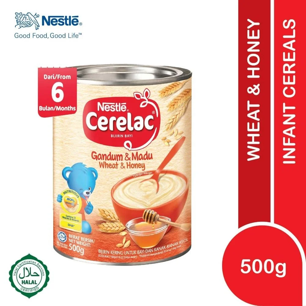 Cerelac Cereal Wheat & Honey 500gram Halal Infant Cereal