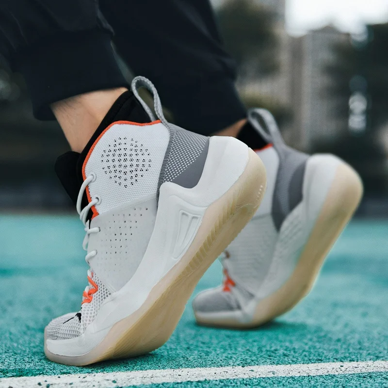 
US Men 6-11 Wholesale Team or Club Logo Custom Durable Comfortable Fashion Sneakers Men Sport Basketball Shoe 