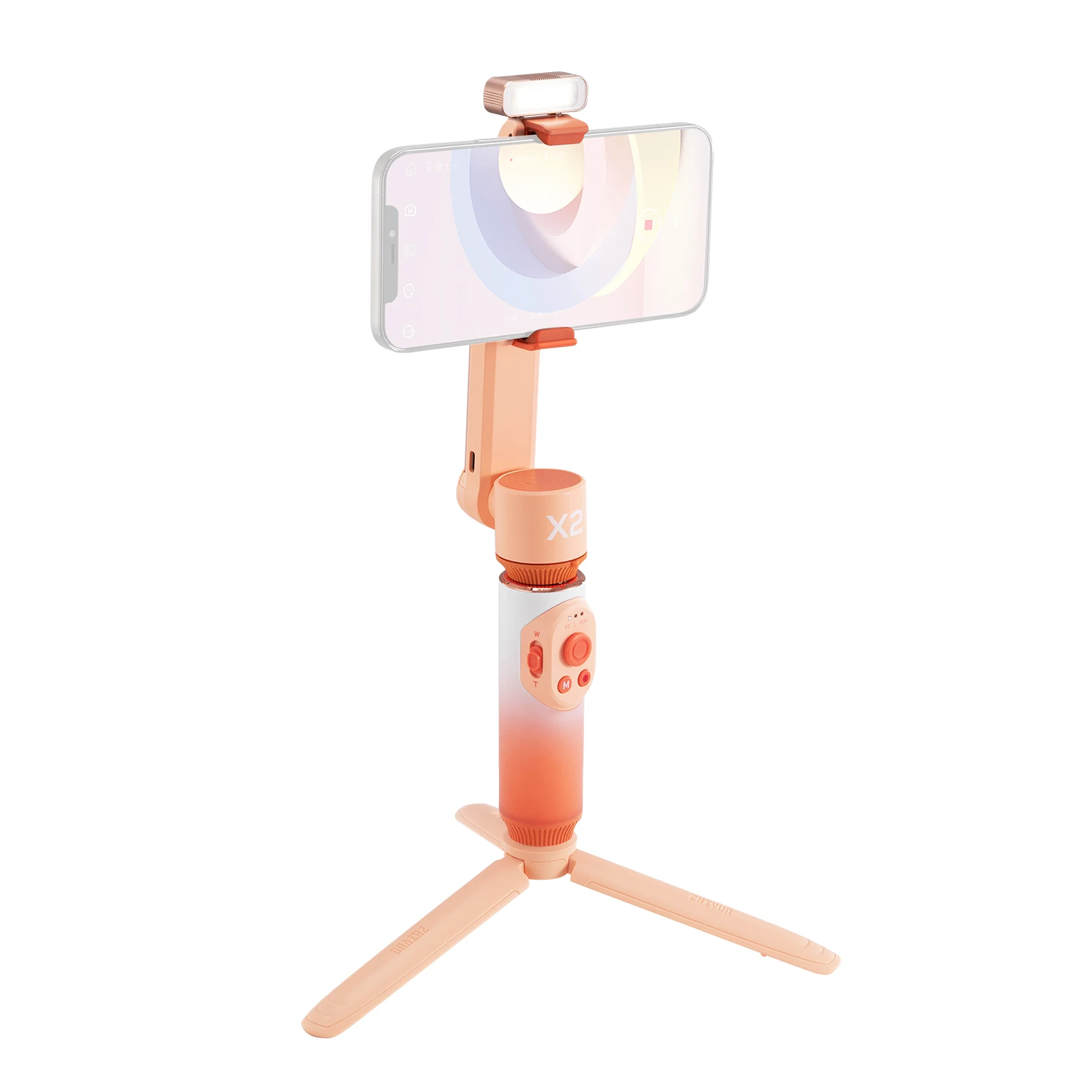 Zhiyun SMOOTH X2 официальный гладкой телефон Gimbal Ручной Стабилизатор 2-осевой смартфон разных цветов с шарнирным соединением для смартфона iPhone 13 PRO подсветкой