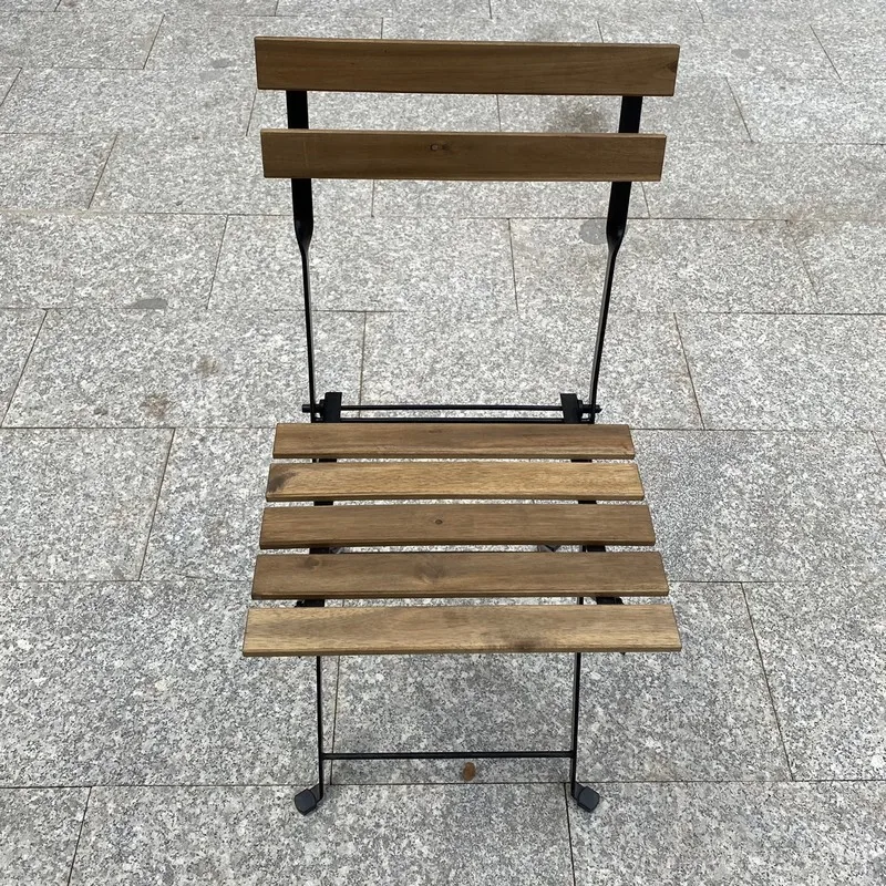 Modern Style Customization Color  Bistro Set Outdoor Acacia Solid Hardwood Table and Chair from Viet Nam factory